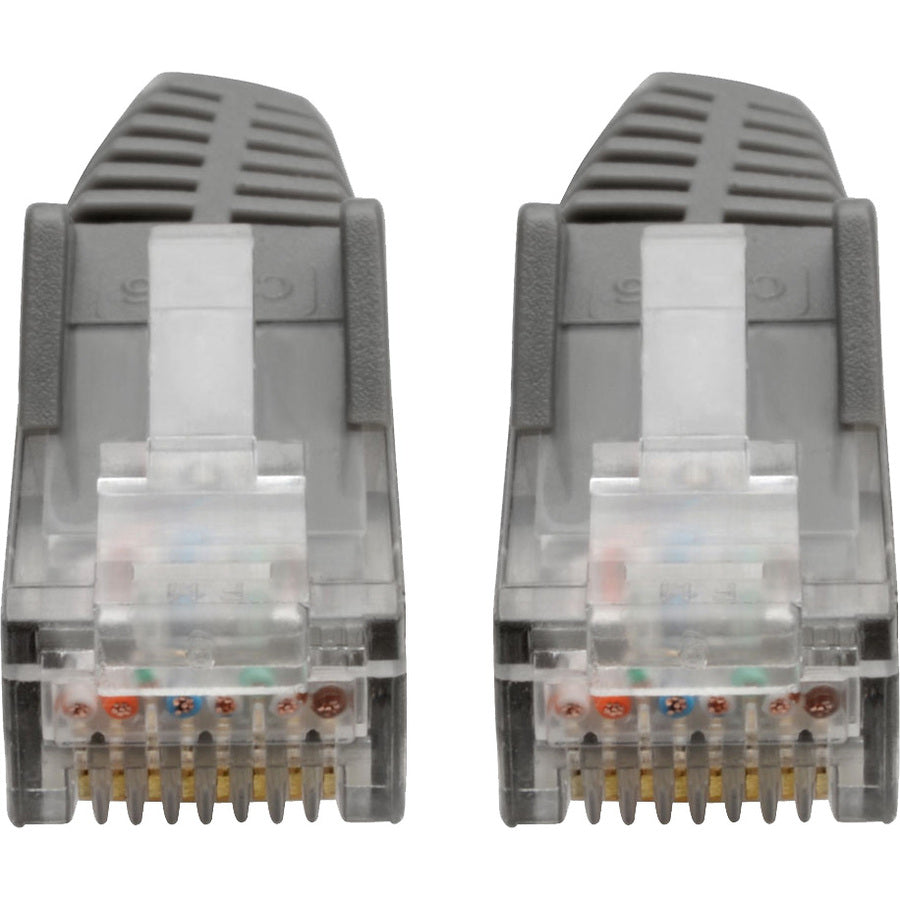Tripp Lite Cat6 GbE Snagless Molded Patch Cable UTP Gray RJ45 M/M 6in 6"