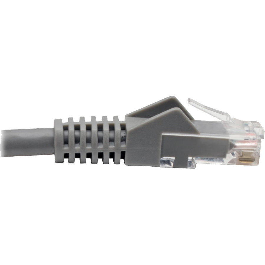 Tripp Lite Cat6 GbE Snagless Molded Patch Cable UTP Gray RJ45 M/M 6in 6"