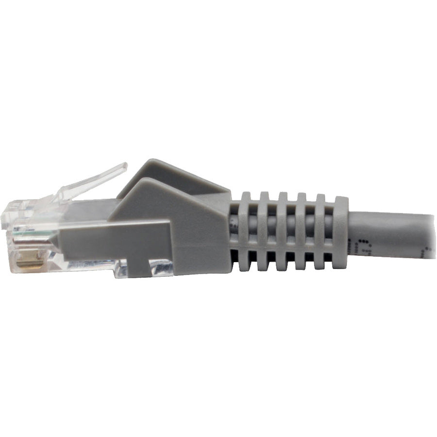 Tripp Lite Cat6 GbE Snagless Molded Patch Cable UTP Gray RJ45 M/M 6in 6"