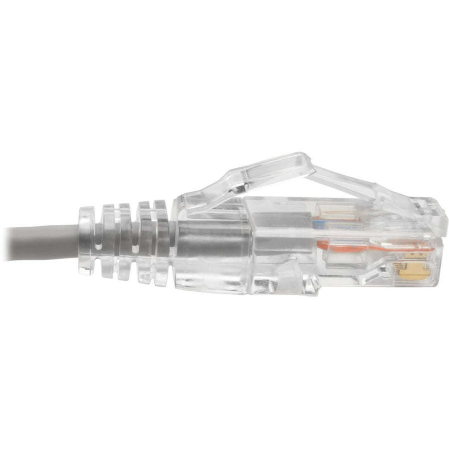 Tripp Lite Cat6 UTP Patch Cable (RJ45) - M/M, Gigabit, Snagless, Molded, Slim, Gray, 15 ft.