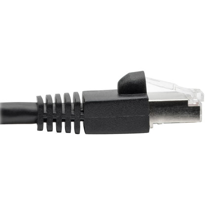 Tripp Lite Cat6a Snagless Shielded STP Patch Cable 10G, PoE, Black M/M 5ft