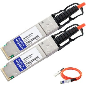 AddOn Finisar FCBN410QB1C07 Compatible TAA Compliant 40GBase-AOC QSFP+ to QSFP+ Direct Attach Cable (850nm, MMF, 7m)