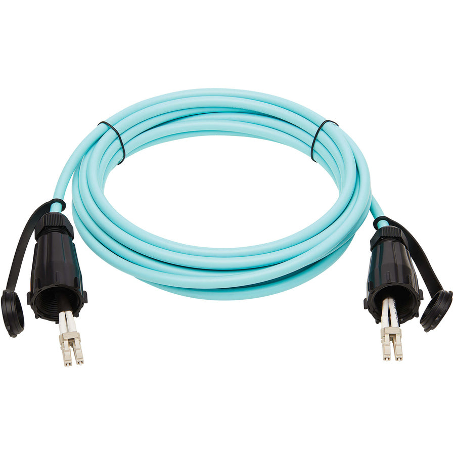 Tripp Lite 10Gb Duplex Multimode 50/125 OM3 Fiber Patch Cable, Aqua, 5M