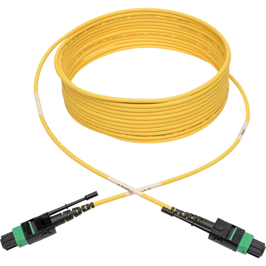 Tripp Lite MTP/MPO (APC) SMF Fiber Patch Cable 12 Fiber QSFP+ 40/100Gbe 5M