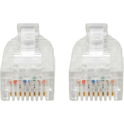 Tripp Lite Cat6 Gigabit Patch Cable Snagless RJ45 Molded Slim Black 10ft