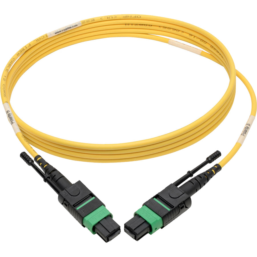 Tripp Lite MTP/MPO (APC) SMF Fiber Patch Cable 12 Fiber QSFP+ 40/100Gbe 2M