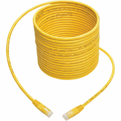 Tripp Lite Cat6 Cat5e Gigabit Molded Patch Cable RJ45 M/M 550MH Yellow 35ft 35'