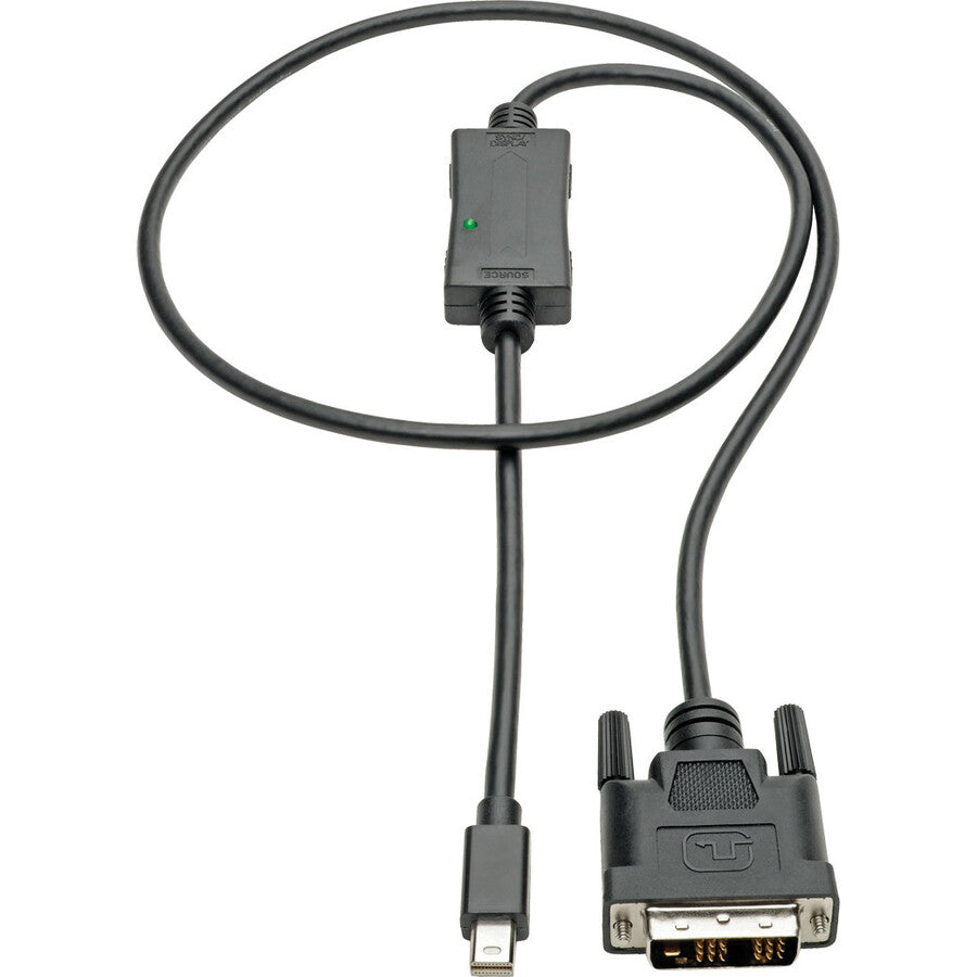Tripp Lite Mini DisplayPort to DVI Adapter Cable (M/M), 1080p, 3 ft.