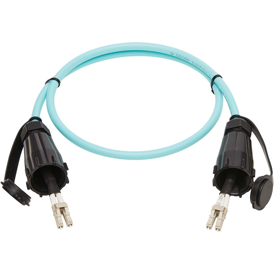 Tripp Lite 10Gb Duplex Multimode 50/125 OM3 Fiber Patch Cable, Aqua, 1M