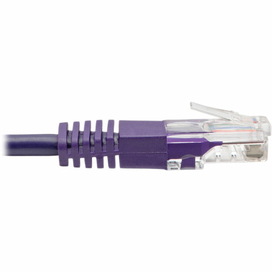 Tripp Lite Cat5e 350 MHz Molded UTP Patch Cable (RJ45 M/M), Purple, 6 ft.