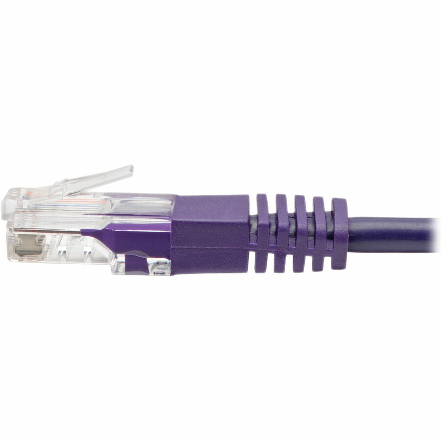 Tripp Lite Cat5e 350 MHz Molded UTP Patch Cable (RJ45 M/M), Purple, 6 ft.