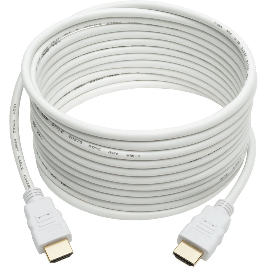 Tripp Lite High Speed HDMI 4K Cable Ultra HD Digital Video M/M White 16ft