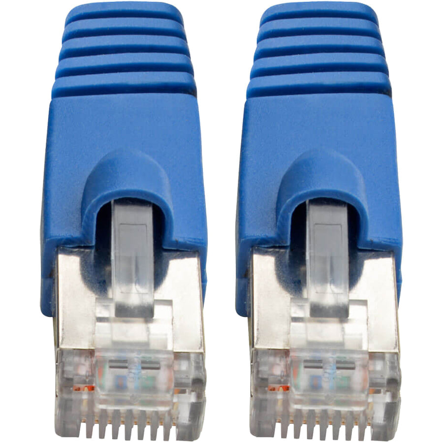 Tripp Lite Cat6a Snagless Shielded STP Network Patch Cable 10G Certified, PoE, Blue RJ45 M/M 35ft 35'
