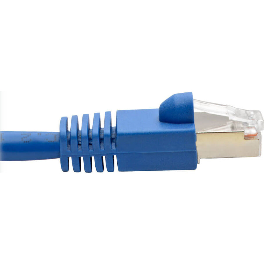 Tripp Lite Cat6a Snagless Shielded STP Network Patch Cable 10G Certified, PoE, Blue RJ45 M/M 35ft 35'