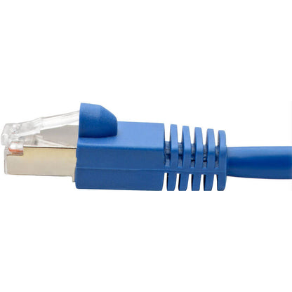Tripp Lite Cat6a Snagless Shielded STP Network Patch Cable 10G Certified, PoE, Blue RJ45 M/M 35ft 35'