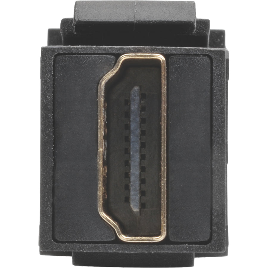 Tripp Lite HDMI Coupler Keystone Panel Mount All-in-One Angled F/F Black 1'