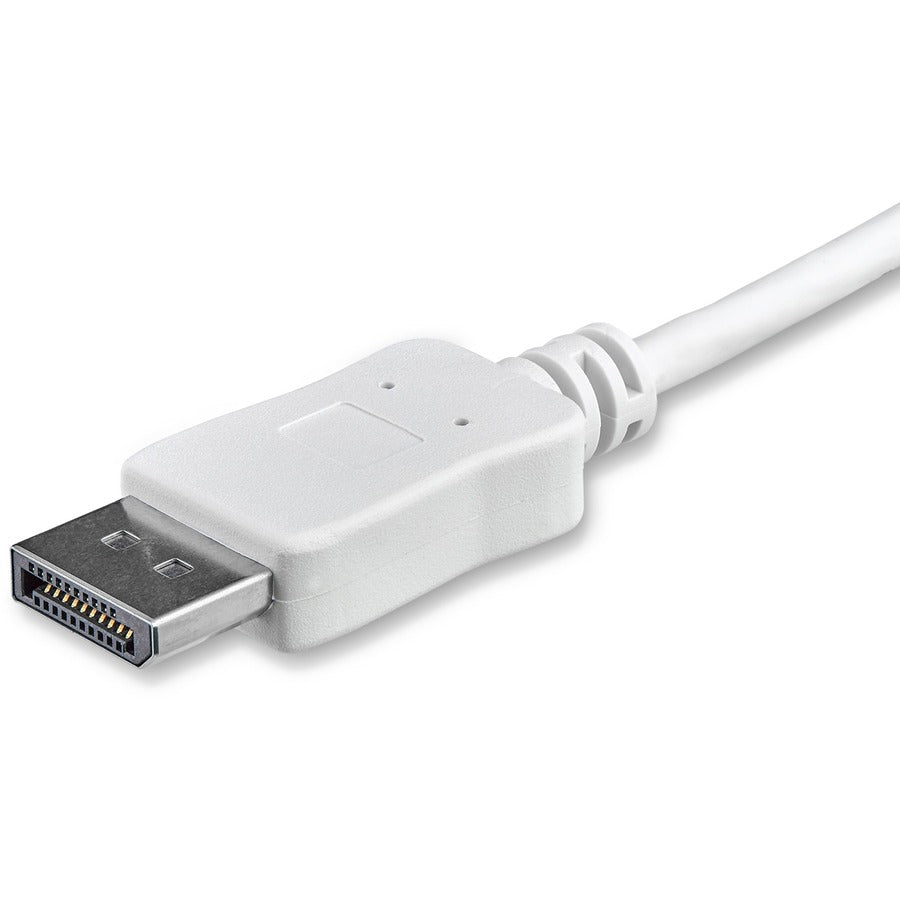 StarTech.com 3ft/1m USB C to DisplayPort 1.2 Cable 4K 60Hz - USB Type-C to DP Video Adapter Monitor Cable HBR2 - TB3 Compatible - White