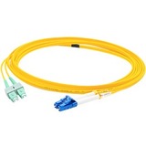 AddOn 8m ASC (Male) to LC (Male) Yellow OS2 Duplex Fiber OFNR (Riser-Rated) Patch Cable