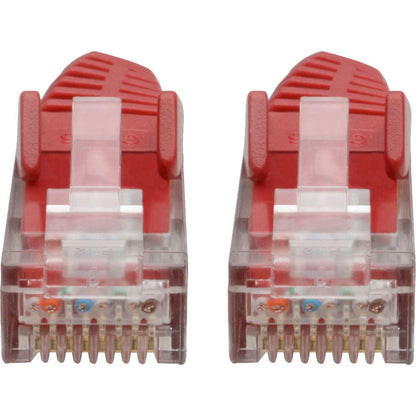 Tripp Lite Cat6 GbE Gigabit Ethernet Snagless Molded Patch Cable UTP Red RJ45 M/M 6in 6"