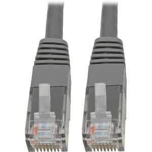 Tripp Lite Cat6 Cat5e Gigabit Molded Patch Cable RJ45 M/M 550MHz Gray 2ft