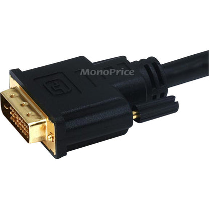 Monoprice 6ft 28AWG Dual Link DVI-D M/F Extension Cable - Black