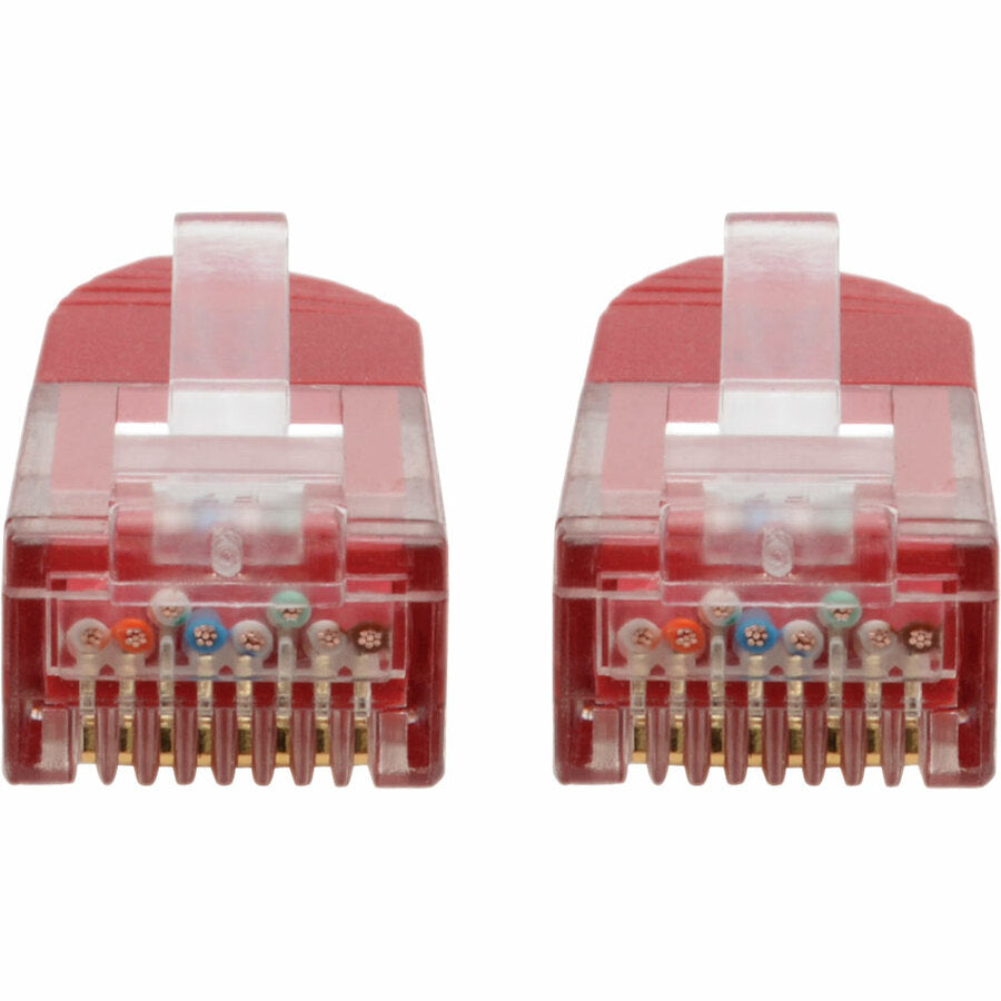 Tripp Lite Cat6 Cat5e Gigabit Molded Patch Cable RJ45 M/M 550MHz Red 7ft