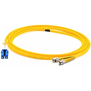 AddOn 10m FC (Male) to LC (Male) Yellow OS2 Duplex Fiber OFNR (Riser-Rated) Patch Cable