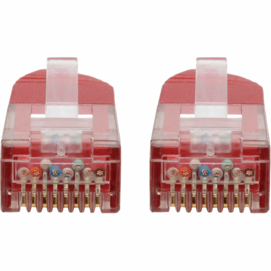 Tripp Lite Cat6 Cat5e Gigabit Molded Patch Cable RJ45 M/M 550MHz Red 2ft