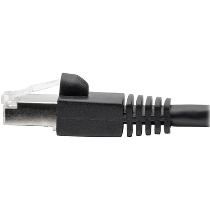 Tripp Lite Cat6a Snagless Shielded STP Patch Cable 10G, PoE, Black M/M 25ft