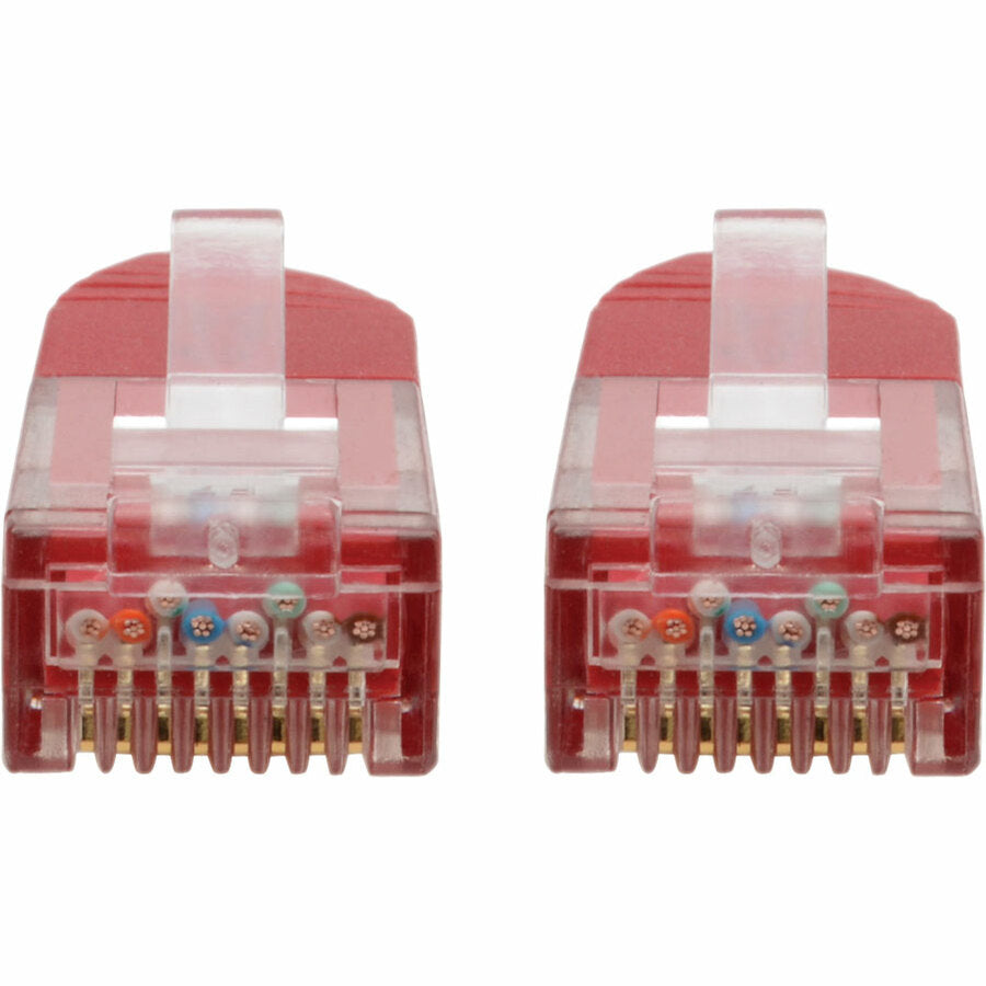 Tripp Lite Cat6 Cat5e Gigabit Molded Patch Cable RJ45 M/M Red 550Mhz 100ft 100'