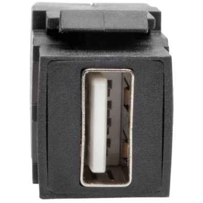 Tripp Lite USB Keystone Panel Mount Extension Coupler Cable M/F Angled 1ft