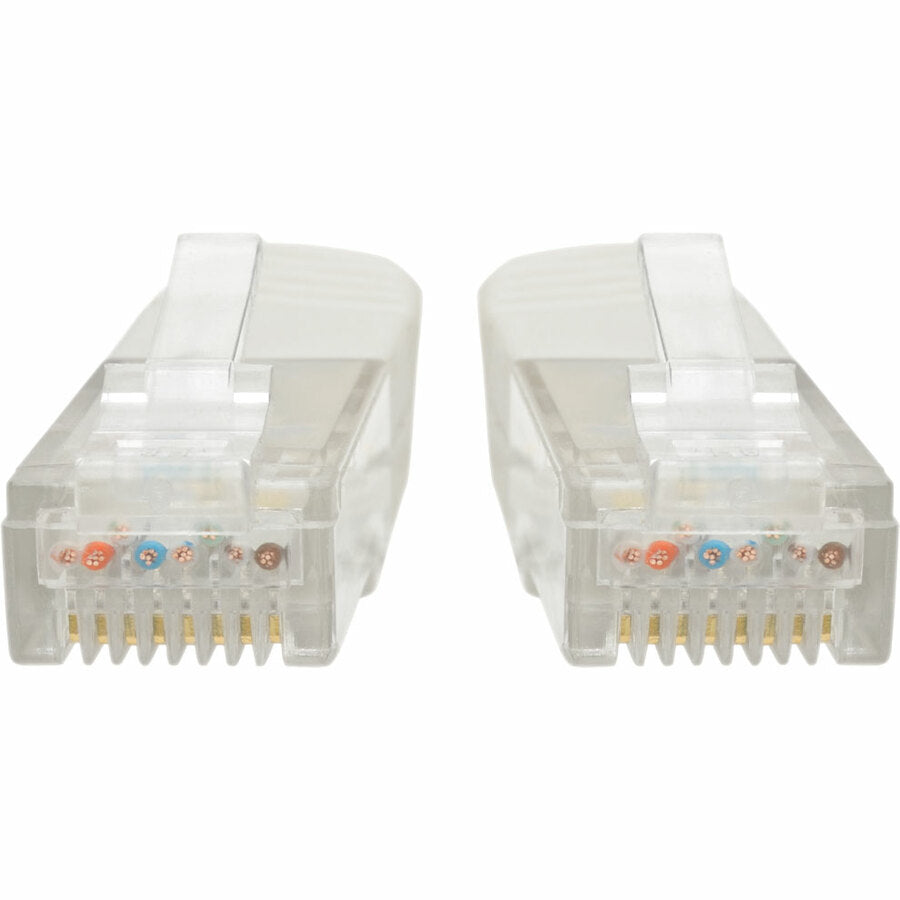 Tripp Lite Cat6 Cat5e Gigabit Molded Patch Cable RJ45 M/M White 550Mh 100ft 100'