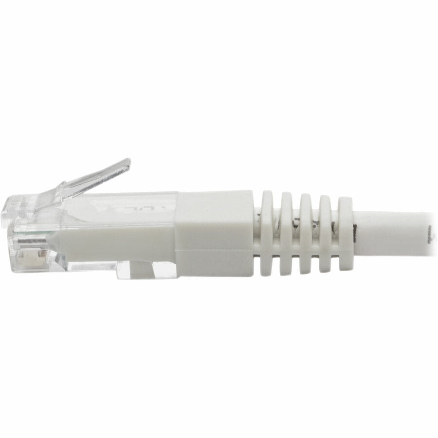 Tripp Lite Cat6 Cat5e Gigabit Molded Patch Cable RJ45 M/M White 550Mh 100ft 100'