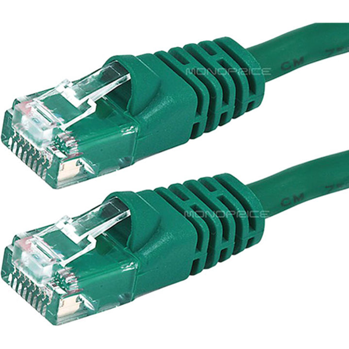 Monoprice Cat6 24AWG UTP Ethernet Network Patch Cable, 7ft Green