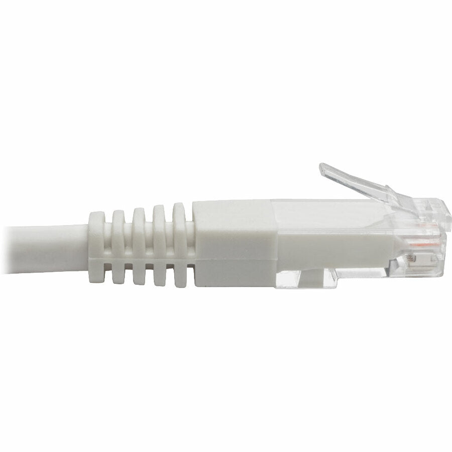 Tripp Lite Cat6 Cat5e Gigabit Molded Patch Cable RJ45 M/M 550MHz White 6ft
