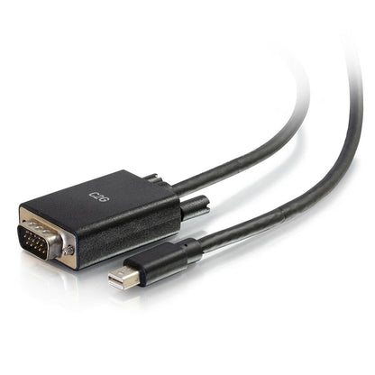C2G 3ft Mini DisplayPort to VGA Adapter Cable Black