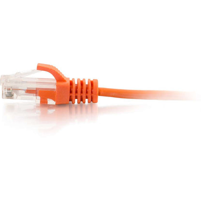 C2G 7ft Cat6 Ethernet Cable - Slim - Snagless Unshielded (UTP) - Orange