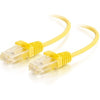 C2G 3ft Cat6 Ethernet Cable - Slim - Snagless Unshielded (UTP) - Yellow