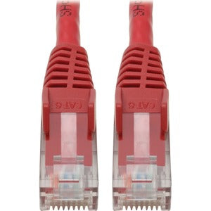 Tripp Lite Cat6 GbE Snagless Molded Patch Cable UTP Red RJ45 M/M 4ft 4'