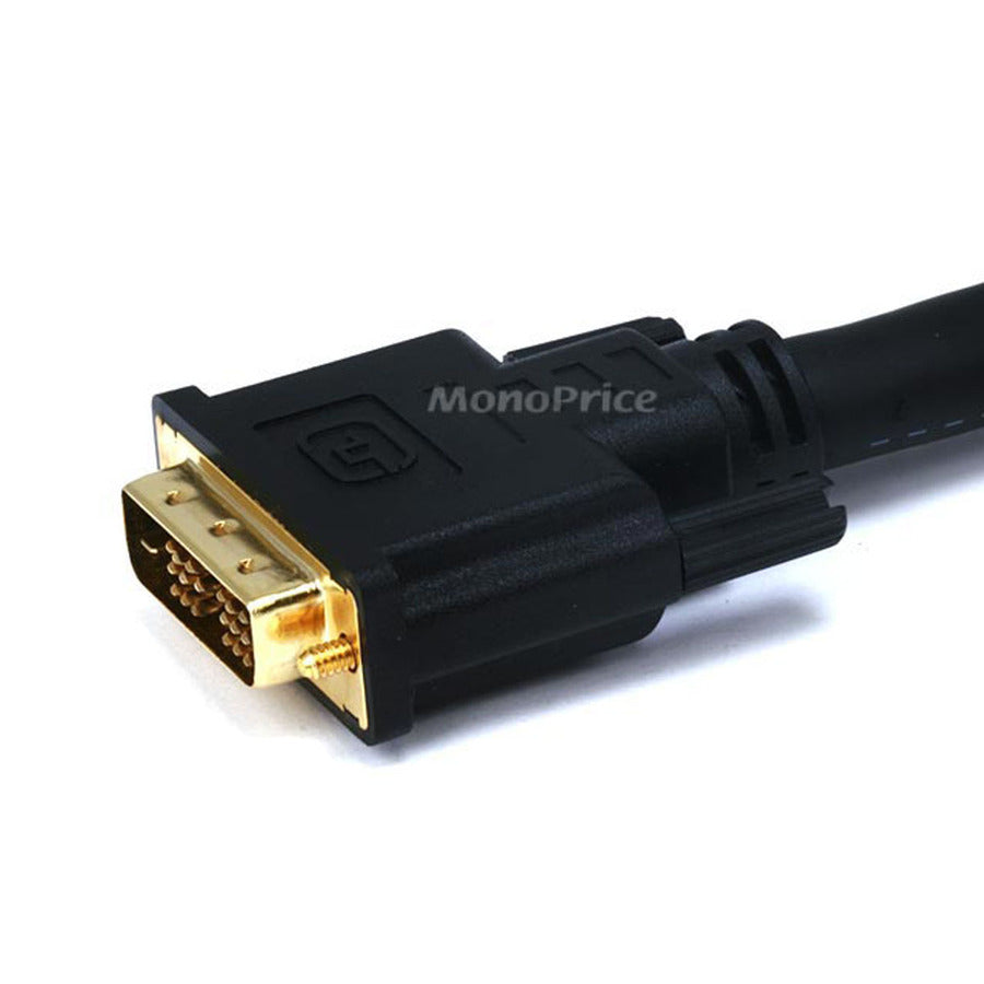 Monoprice 50ft 22AWG CL2 Standard HDMI to DVI Adapter Cable, Black