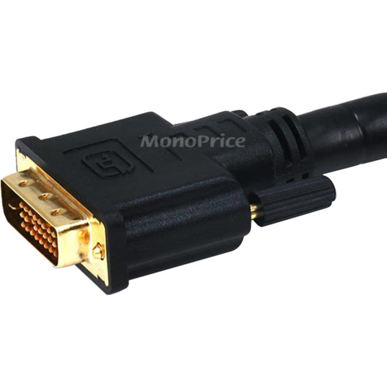 Monoprice 6ft 24AWG CL2 Dual Link DVI-D Cable - Black