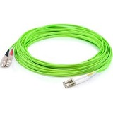 AddOn 7m LC (Male) to SC (Male) Straight Lime Green OM5 Duplex Fiber OFNR (Riser-Rated) Patch Cable