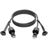 Tripp Lite USB-A Cable SuperSpeed USB 3.0/3.1 Industrial Shielded M/M 6ft