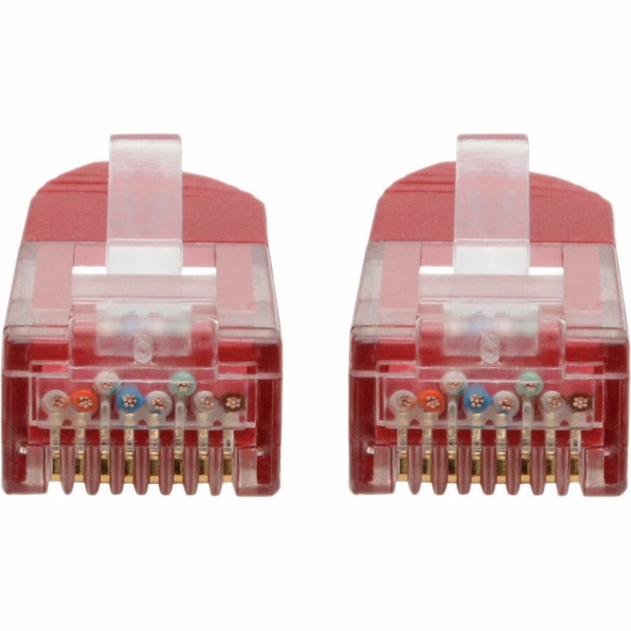 Tripp Lite Cat6 Cat5e Gigabit Molded Patch Cable RJ45 M/M 550MHz Red 15ft