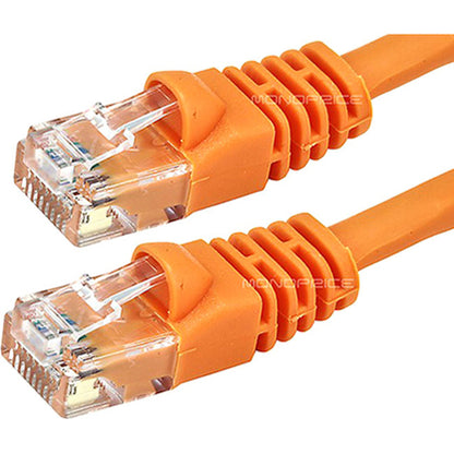 Monoprice 7ft 24AWG Cat6 500MHz Crossover Bare Copper Ethernet Network Cable - Orange