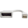 Tripp Lite 6in Mini DisplayPort to DisplayPort Adapter Converter 4K @ 60Hz 6"