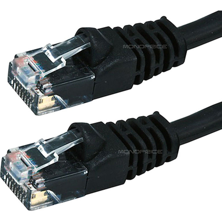 Monoprice Cat5e 24AWG UTP Ethernet Network Patch Cable, 1ft Black