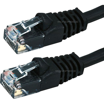 Monoprice Cat5e 24AWG UTP Ethernet Network Patch Cable, 1ft Black