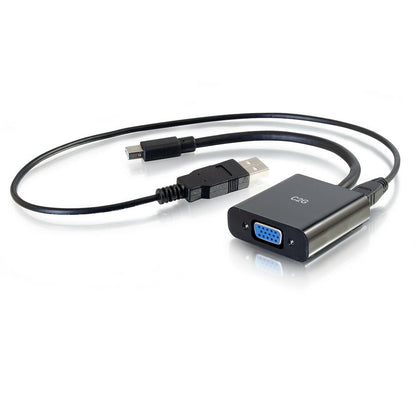 C2G 8in Mini Displayport to VGA Adapter with 3.5mm Audio Male to Female