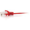 C2G 10ft Cat6 Ethernet Cable - Slim - Snagless Unshielded (UTP) - Red